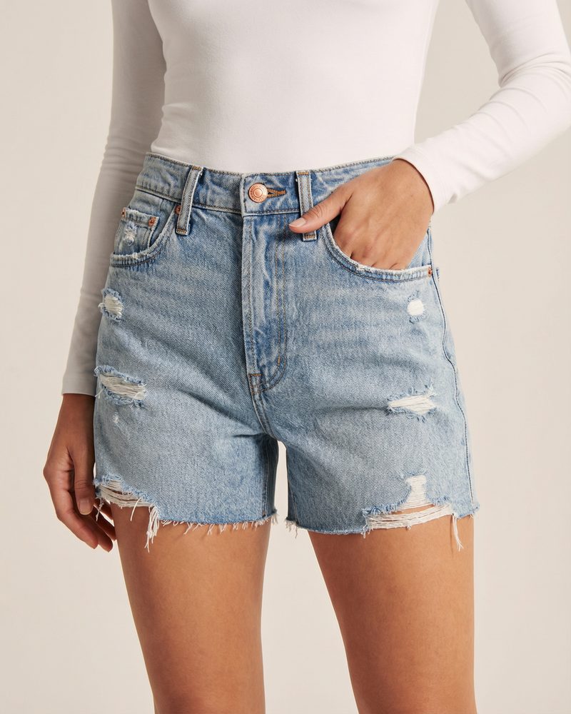 Côte Denim Shorts - Light Blue