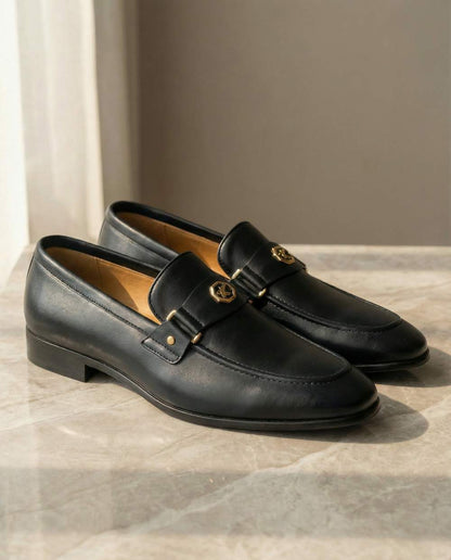 Riviera Leather Loafer - Black
