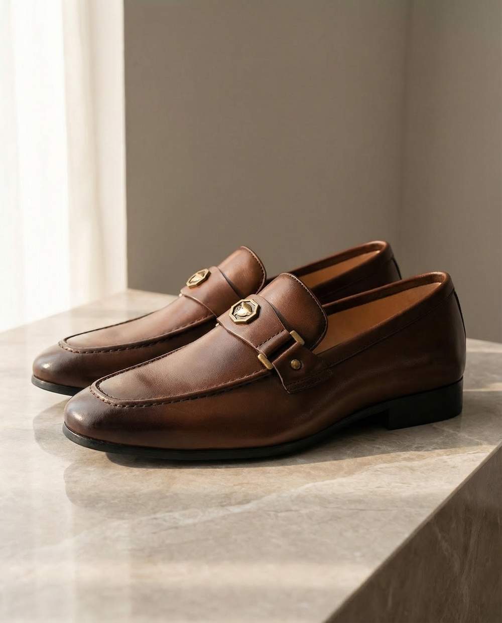 Riviera Leather Loafer - Brown