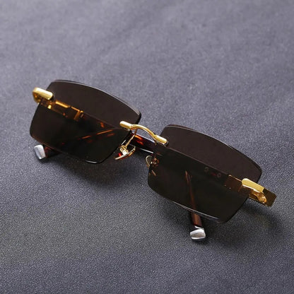 Avery Vintage Rectangle Sunglasses