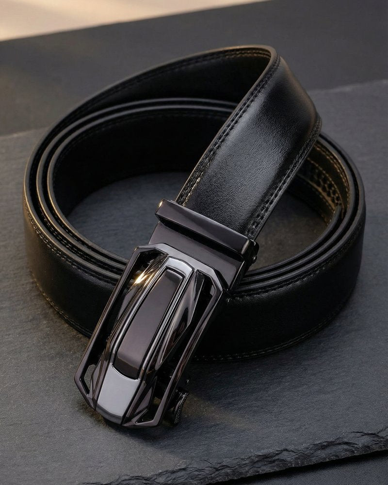 Monarch Leather Belt - Black