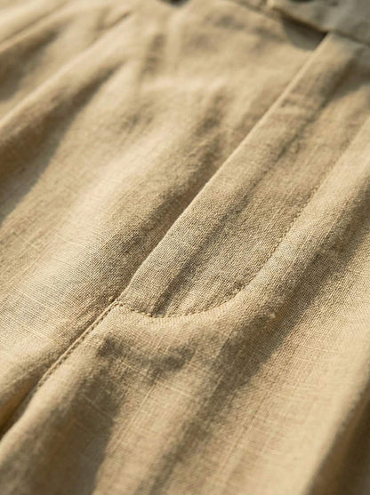 Matteo Classic Cotton Pants - Detail