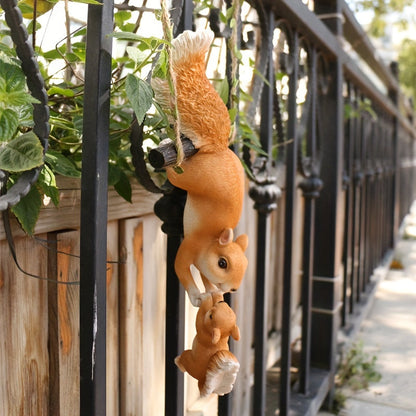 Squirrel Family Garden Decoration