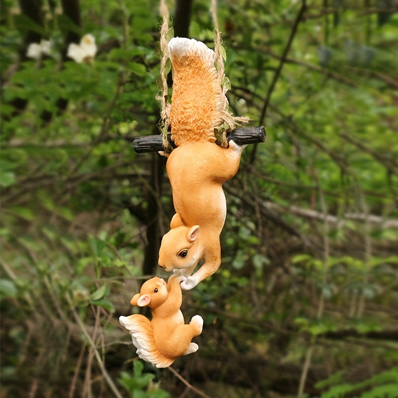 Squirrel Family Garden Decoration