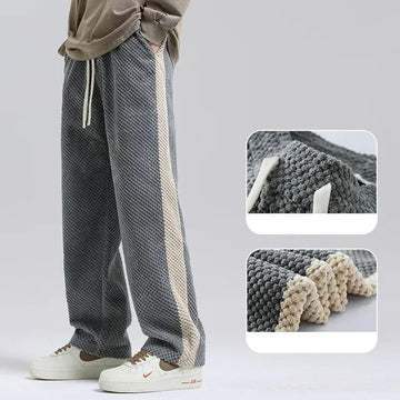 Red Soft Textured Sweatpants BCBSK-25700-3507 - Chambéry