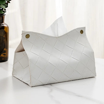 LuxWeave | Vegan Leather Tissue Box